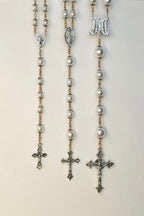 Austrian Crystal Pearl Catholic Rosary