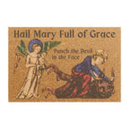 Our Lady Wrestling a Demon Doormat