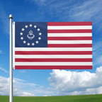 Sacred Heart of Jesus Betsy Ross American Flag 13 Stars