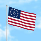 Sacred Heart of Jesus Betsy Ross American Flag 13 Stars